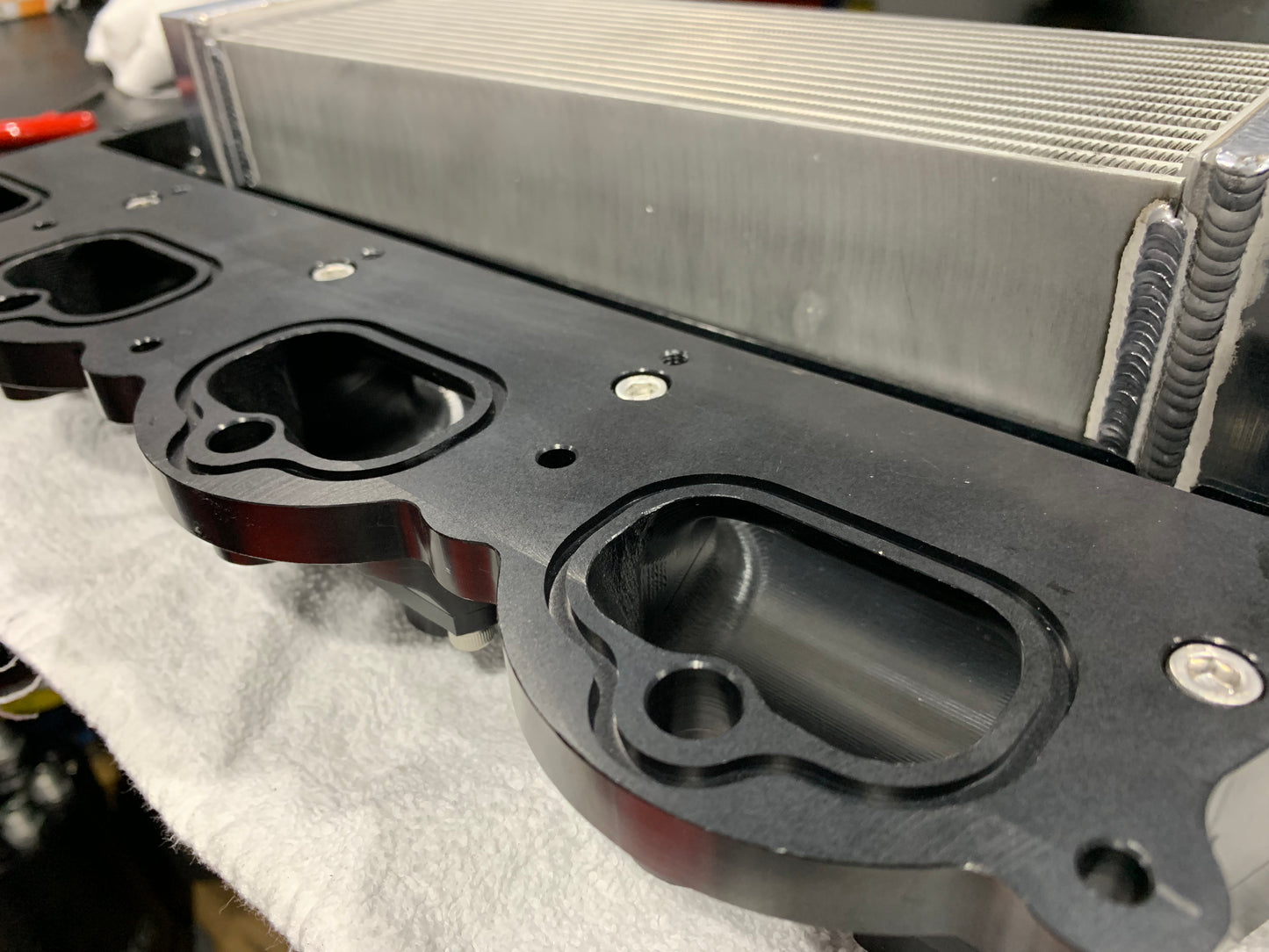 Billet Ford Coyote top mount Supercharger Manifold 2011-2022