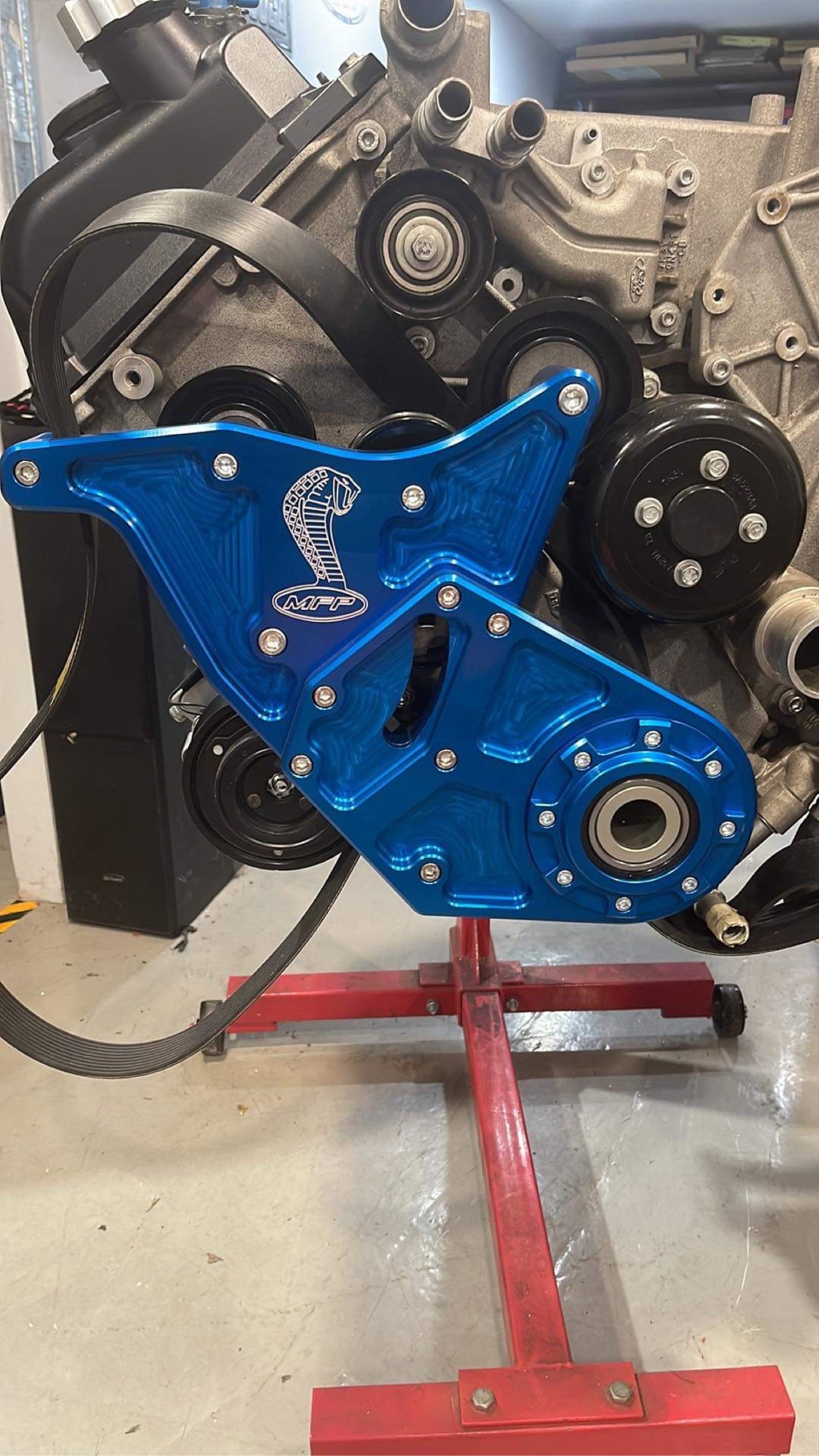 07-14 GT500 Crank Support in Blue Limited Edition