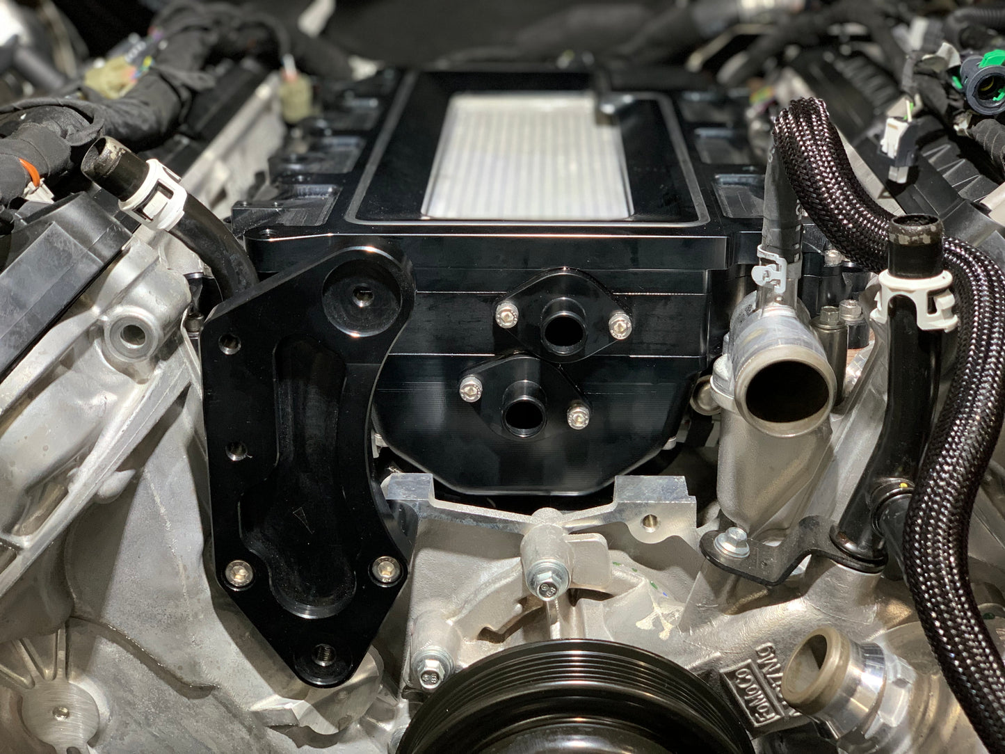Billet Ford Coyote top mount Supercharger Manifold 2011-2022