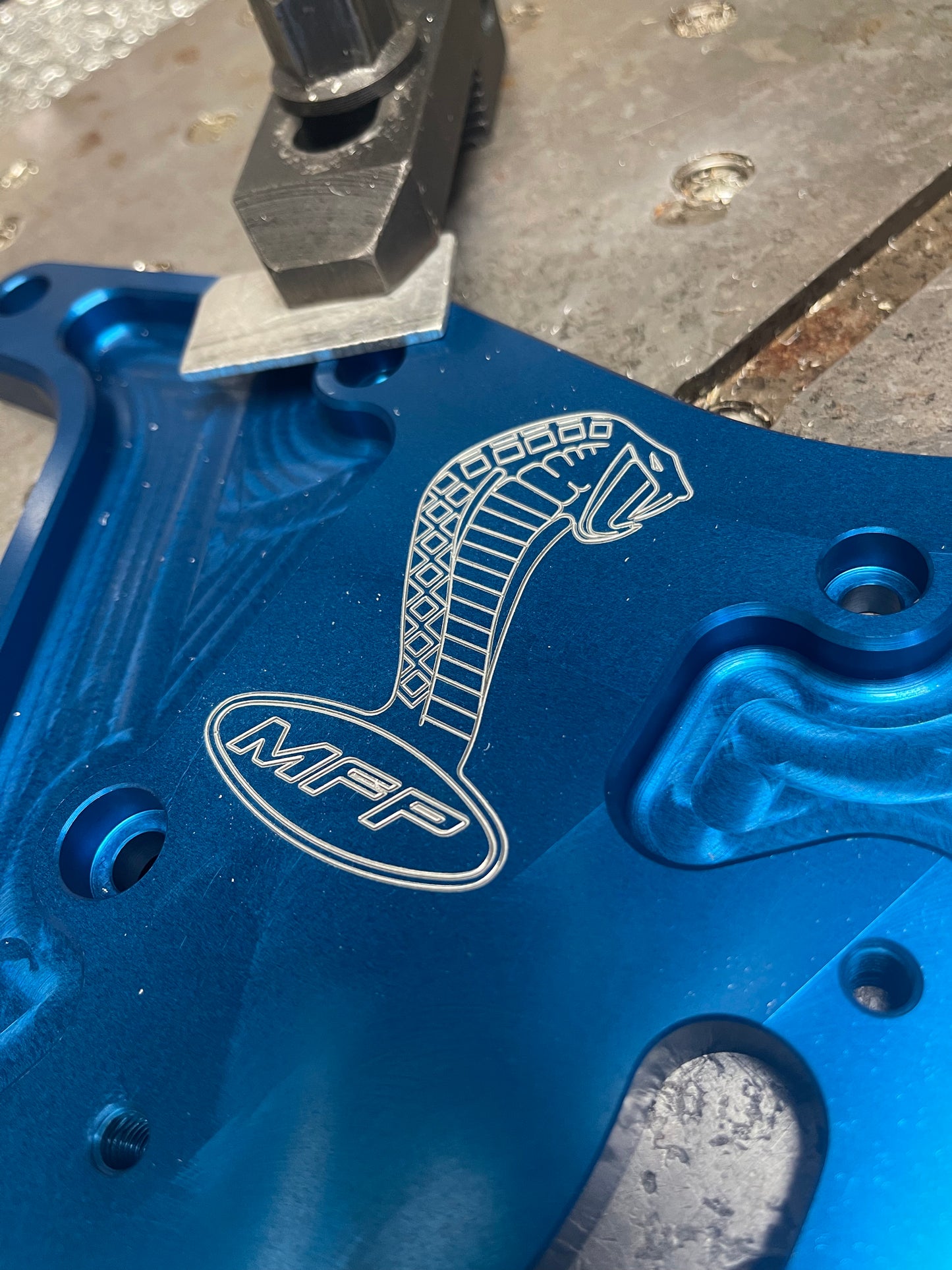 07-14 GT500 Crank Support in Blue Limited Edition