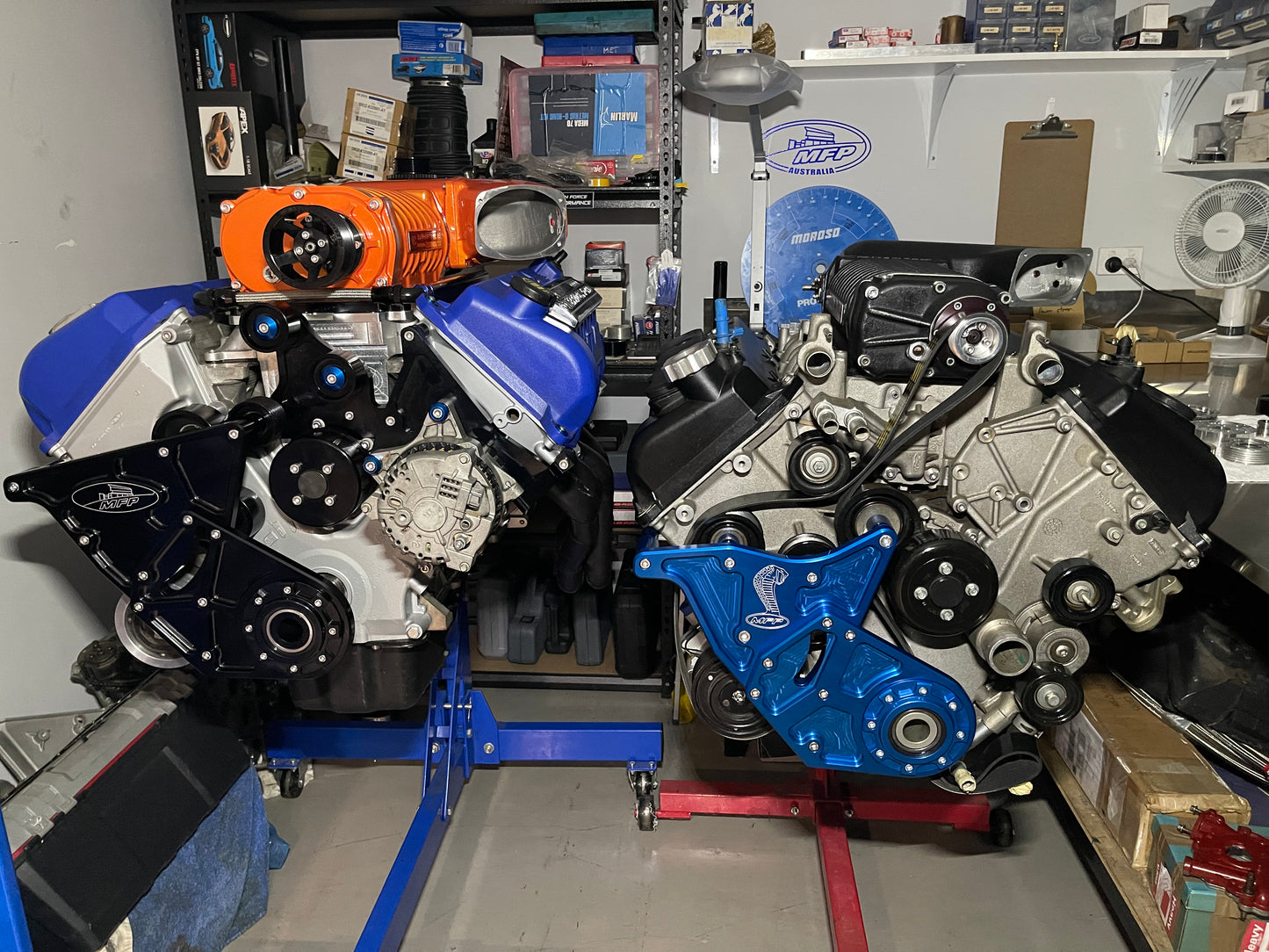 07-14 GT500 Crank Support in Blue Limited Edition